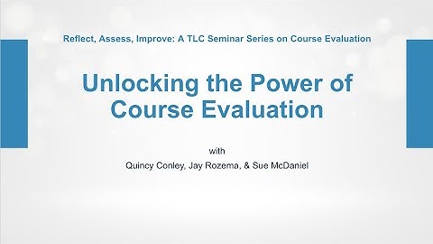 Unlocking the Power of Course Evaluation