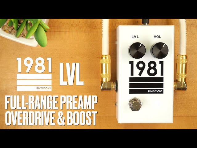 1981 Inventions LVL Full-Range Overdrive Preamp Boost - YouTube