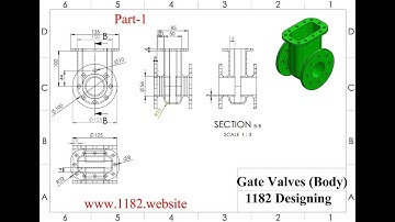How to design Gas Gate Valves (Body) in Solidworks part-1
