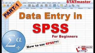 SPSS (PART 1) | SPSS for Beginners | Data Entry in SPSS | How to insert data in SPSS #Spss