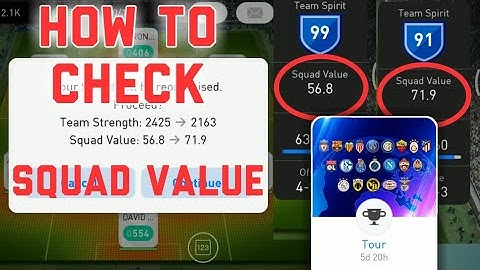 HOW TO CHECK "SQUAD VALUE" ON EVENT TOUR | PES2019 ANDROID/IOS