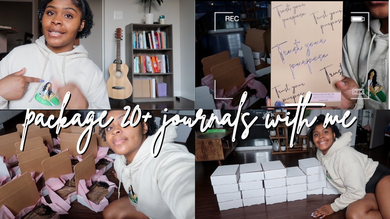pack & ship 20+ journals w me for my business+motivation.|1st productive entrepreneur vlog of 2022✨