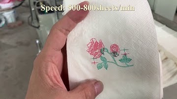 New model napkin machine with 2 color printing