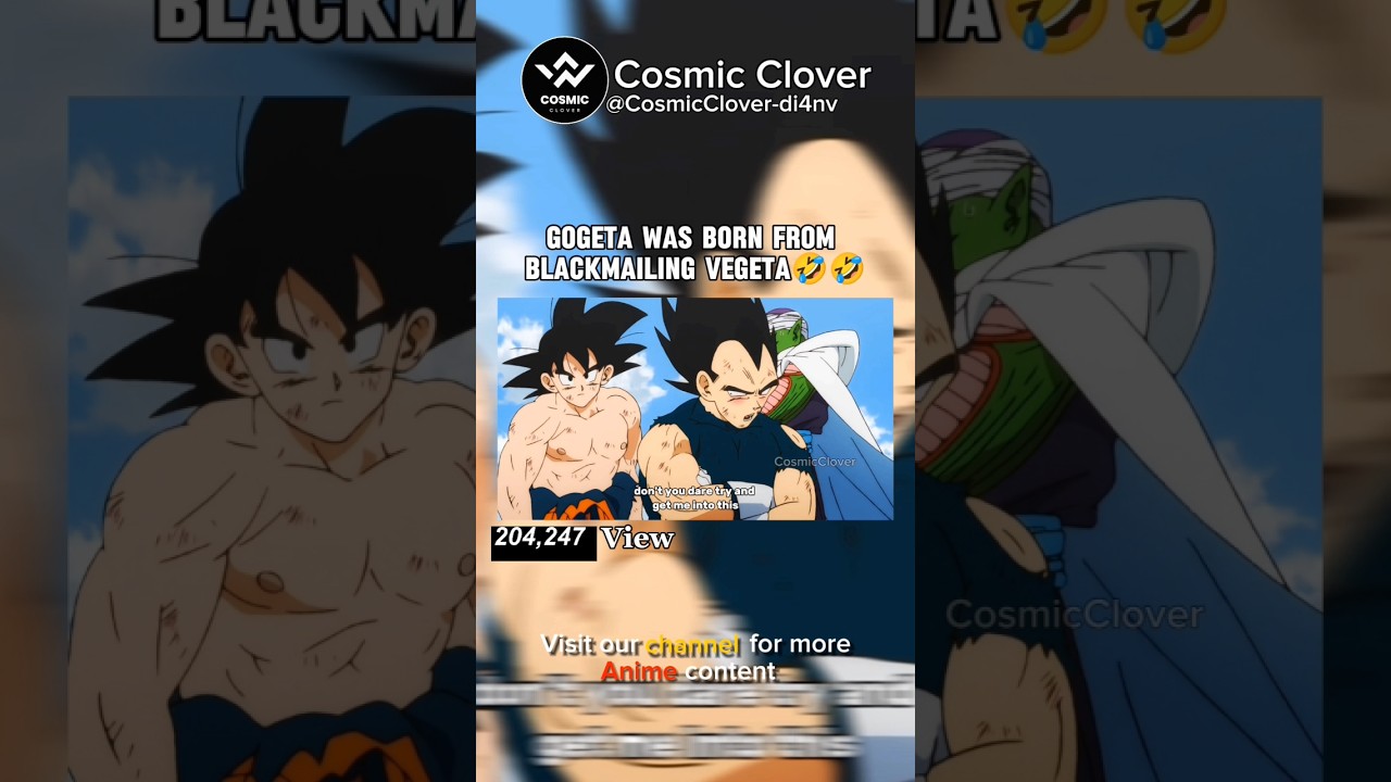 Gogeta was born from blackmailing Vegeta 🤣🔥 #ytshort  #anime #edit #animeedit