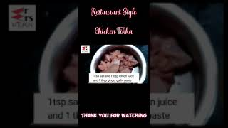Restaurant Style Instant Chicken Tikka shorts youtubeshorts