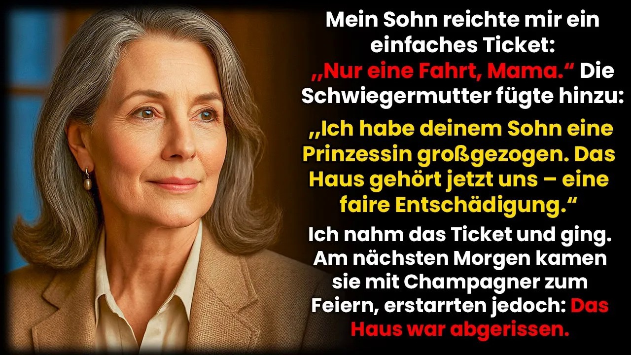 An dem Abend, als mein Sohn mir ein Einzelticket in ein Dorf am Ende der Welt gab, starb etwas in mir. Zwei Jahre hatte ich für sie gekocht und geschwiegen, in meinem eigenen Haus, das mein Mann...