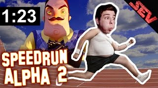 SPEEDRUN REKORD! (Update/Alpha 2) | Hello Neighbour (Deutsch/German)