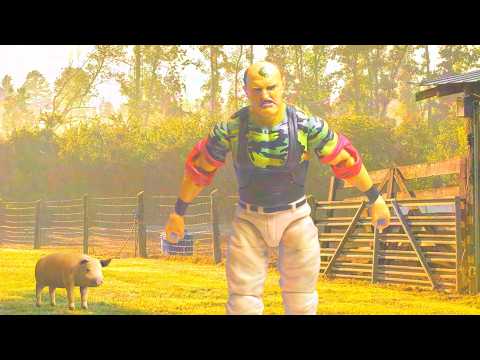 Hog Sgt. Slaughter making weird sounds with pigs for 10 mins straight