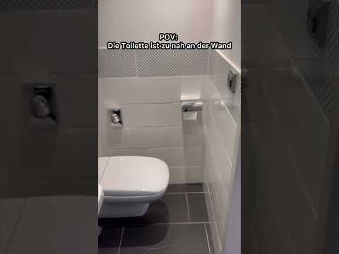 Wenn die Toilette zu nah an der Wand ist | Cossu