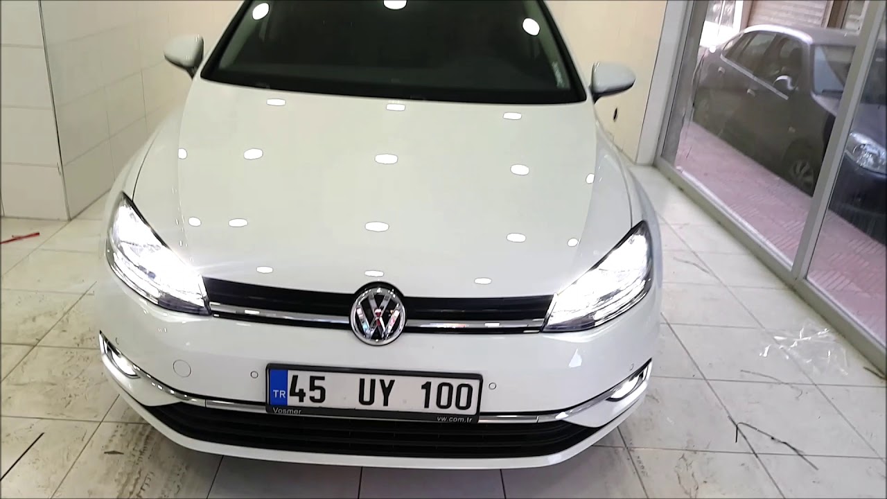 Volkswagen Golf 7 Şimşek Etkili Led Xenon, Lumar Cam Filmi