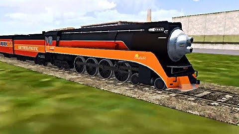 Train Sim - Try Airport using Southern Pacific 4449 - Simulasi Kereta Api (Android Game)