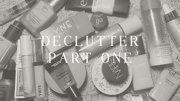 A MAKEUP DECLUTTER - PART ONE | primers, foundations, skin tints & powders