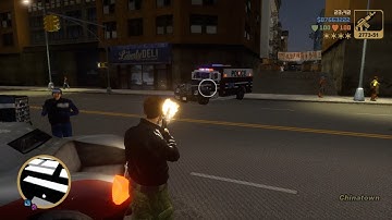 GTA 3 Definitive Edition Triads Shootout + Six Star Wanted Level Escape