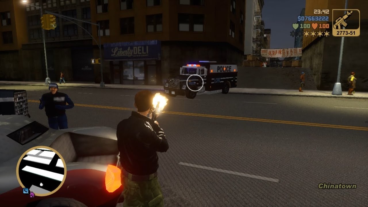 GTA 3 Definitive Edition Triads Shootout + Six Star Wanted Level Escape