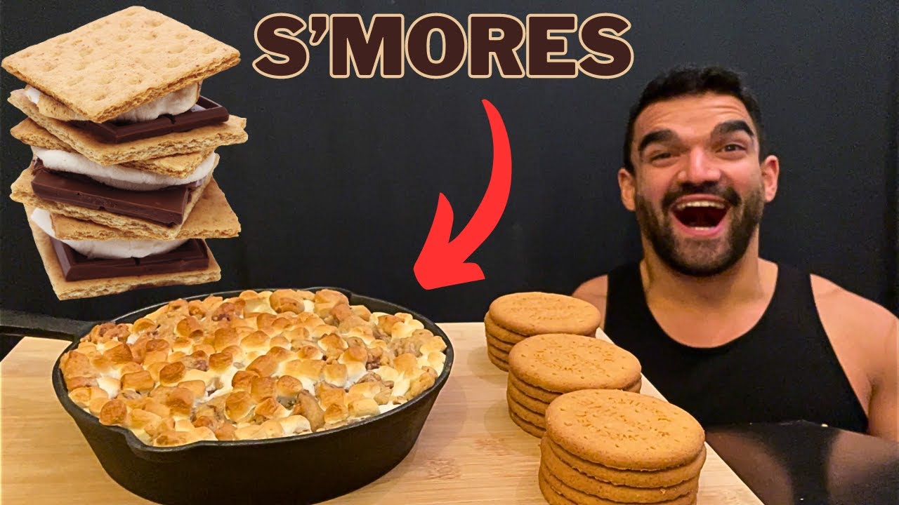 SMORES, CHOCOLATE COOKIE SMORES, MARSHMALLOWS, SWEET FOOD, ASMR MUKBANG