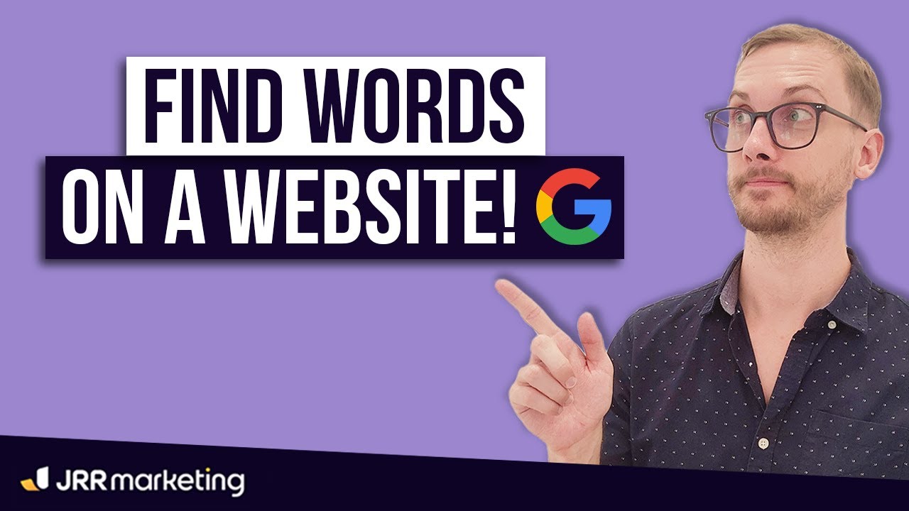 How to Quickly Find Words on a Website – Less than 2 Minutes! - YouTube