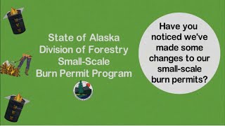 Alaska Division of Forestry burn permit information