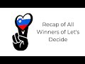 Recap of All Winners of Let's Decide | Our Eurovision 2023