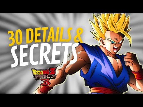 30 Insane Details in Dragon Ball Z Budokai Tenkaichi 3