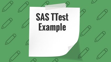 TTest in SAS