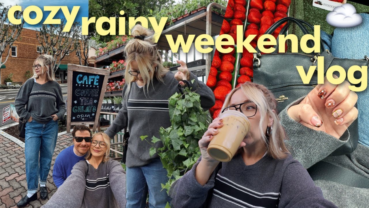 Дегустация от Trader Joe's, РЕАЛЬНО в моей одежде и на фермерском рынке/покупке растений!