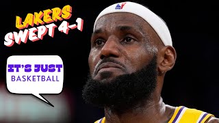 Lakers swept by Nuggets | LEBRON JAMES Says ITS JUST BASKETBALL
