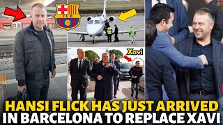🚨BOMBSHELL🔥 HANSI FLICK ARRIVED IN BARCELONA TO SEE XAVI FAREWELL! BARCELONA NEWS TODAY!