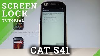 How to Add Screen Lock in CAT S41 - Password & Pattern |HardReset.info screenshot 1