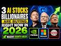 3 AI Stocks Billionaires Are Buying Right Now in 2026 (Massive Growth Ahead)