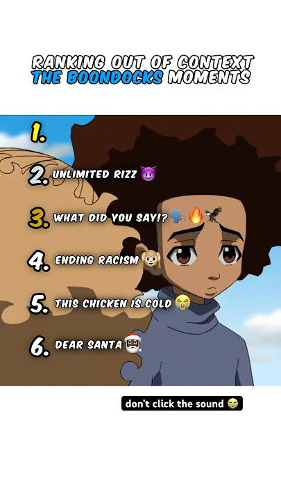 Ranking The Boondocks Moments 😭