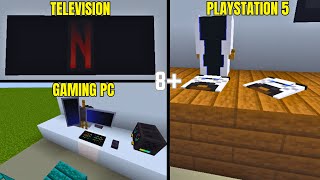 8+ Gaming Room Build Hacks & Designs Ideas! || MINECRAFT ||  #minecraft #hacks #howtobuild