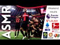 Weekend results from all world leagues asmr football soccer