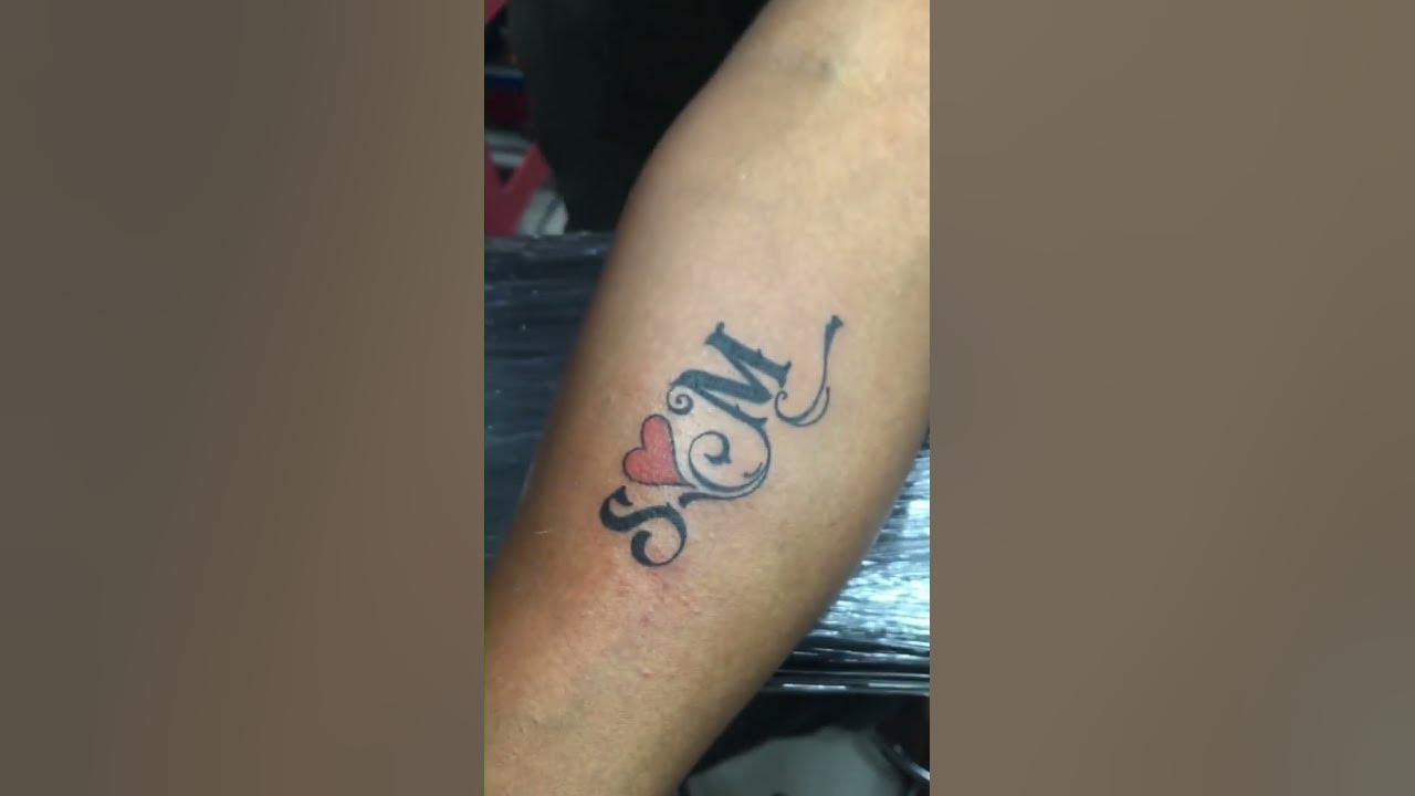 SM Love Tattoo Design/Nesh Tattoo's Baramati. - YouTube