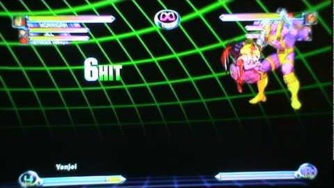 Marvel vs Capcom 2 morrigan combo