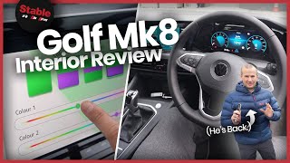 VW Golf 8 Interior Review - Ambient Lighting!