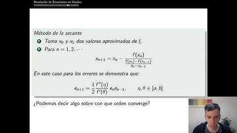 Python - Clase 07 - Consultas: Bisección y Secante