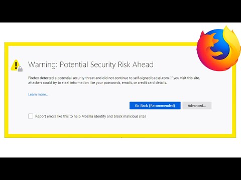 Fix Firefox Potential Security Risk on Localhost server XAMPP?