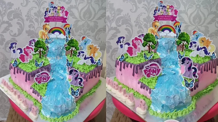 KUE ULANG TAHUN TINGKAT SUDUT KUDA PONI l My little pony cake birthday