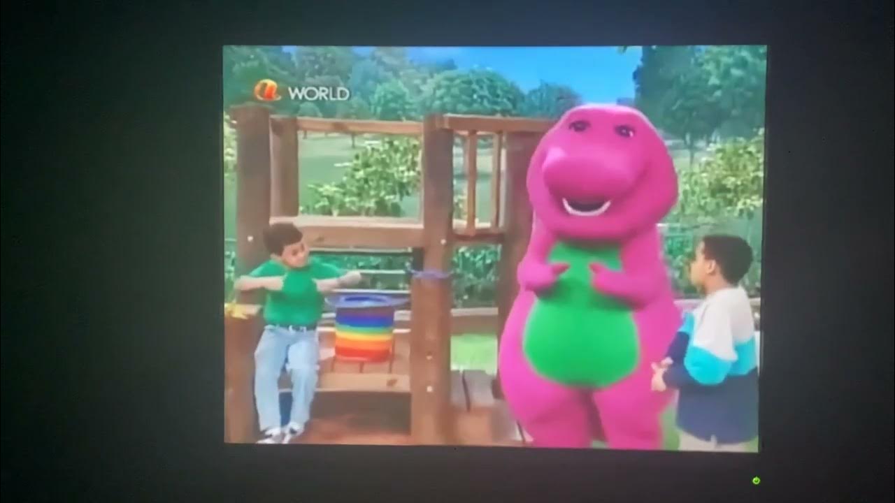 Barney friends barney kids and the green grass grows all around song