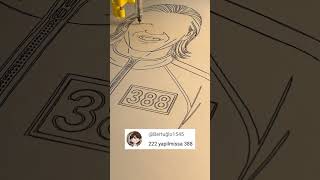 Drawing Player 388 – Squid Game’s Hidden Soldier ✍️🎖️🦑 screenshot 3