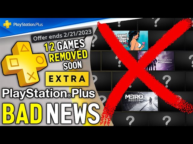 Certain PlayStation Plus Extra/Deluxe Games Will Be Removed Over