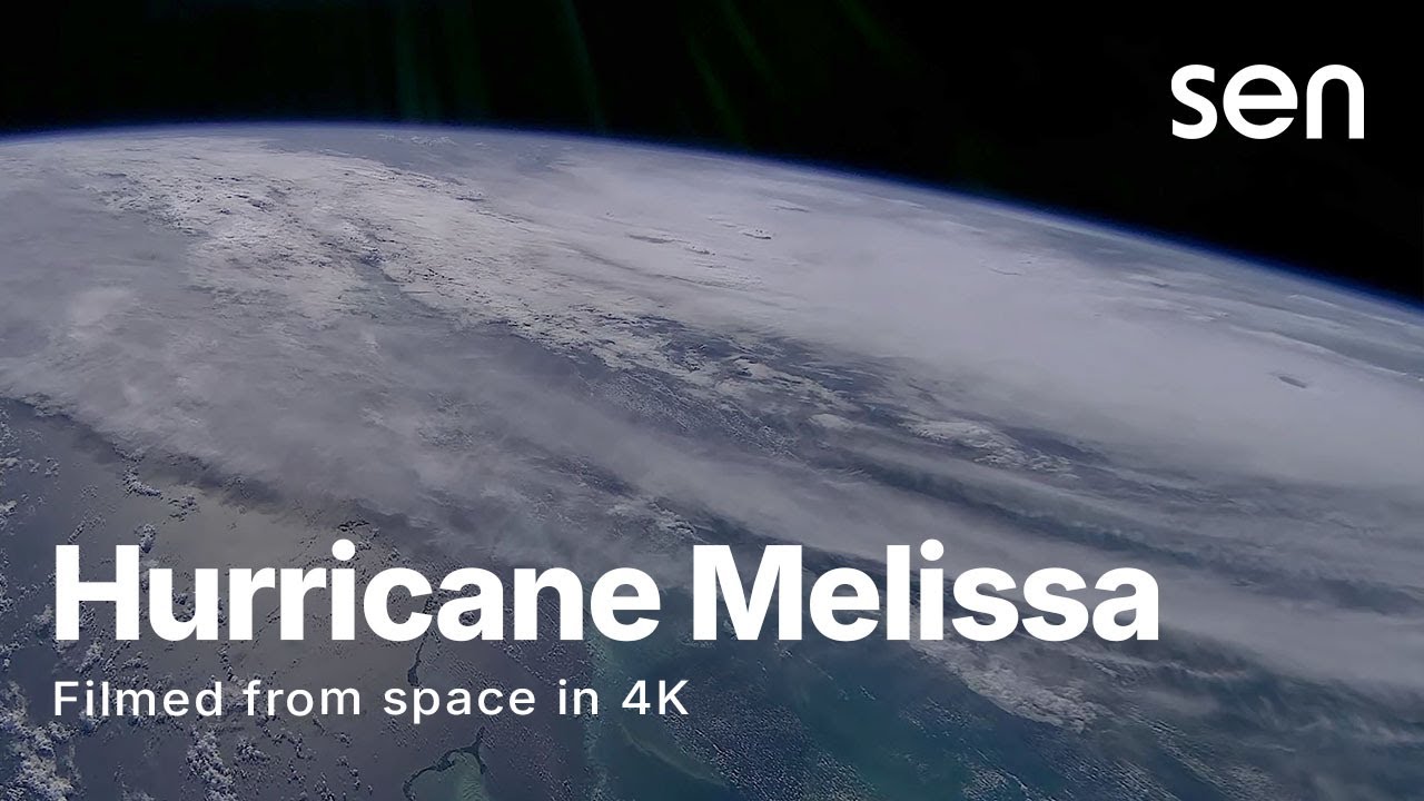Hurricane Melissa Filmed From Space in 4K | 27 October 2025 - YouTube