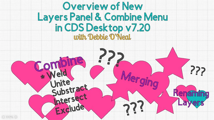 Cricut Design Space:  New Layers Panel +Combine Me...