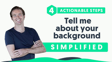 Tell me about yourself / your background (with example answer to this common job interview question)