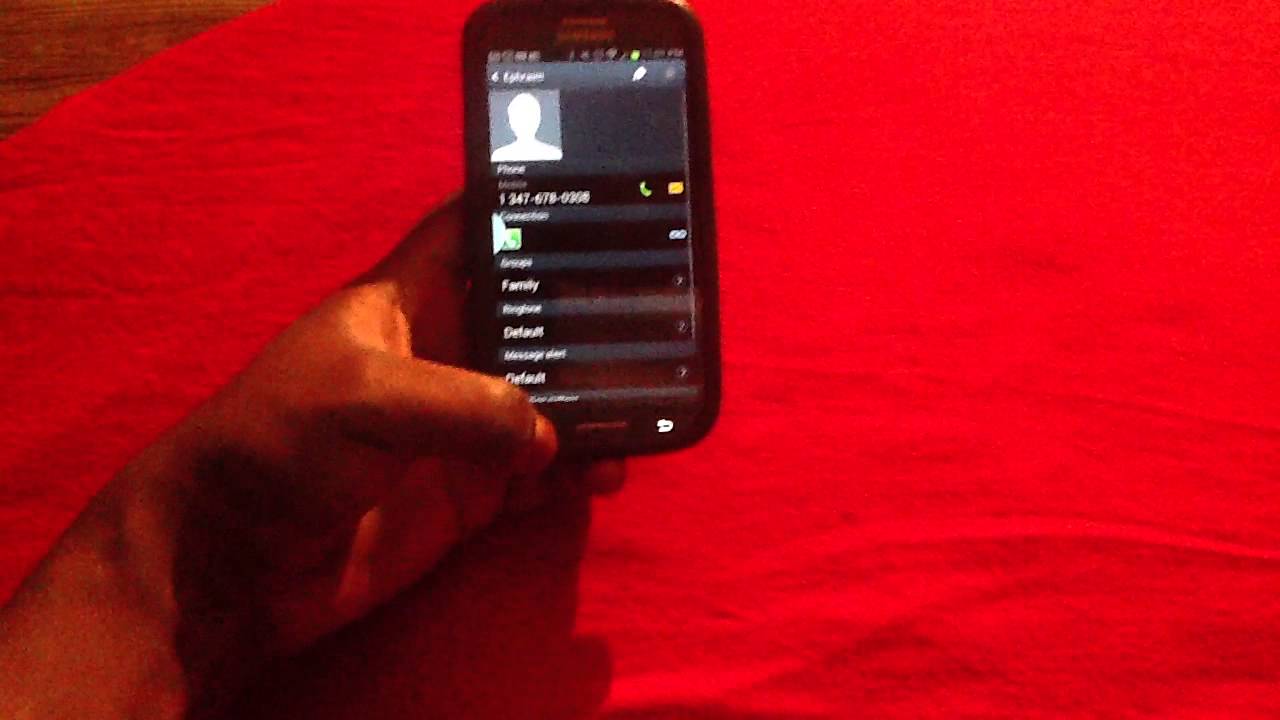 Add Reject List on Samsung Galaxy S3