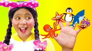 Finger Family Song with Sea Animals Family