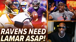Unc & Ocho DEBATE if the RAVENS should RUSH Lamar back or SECURE a high draft pick?! | Nightcap