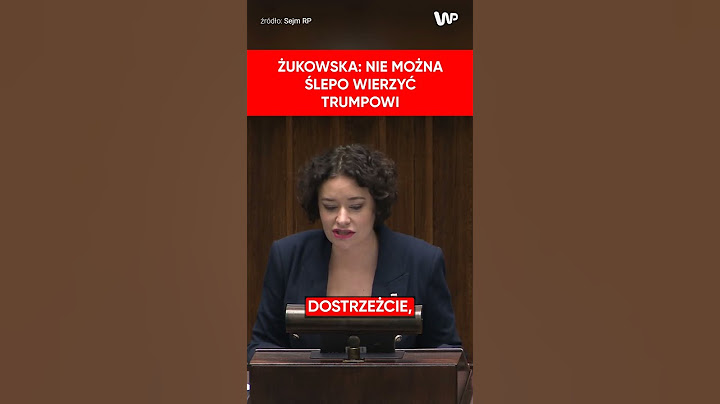 Żukowska ostrzega: Nie można ślepo wierzyć Trumpowi