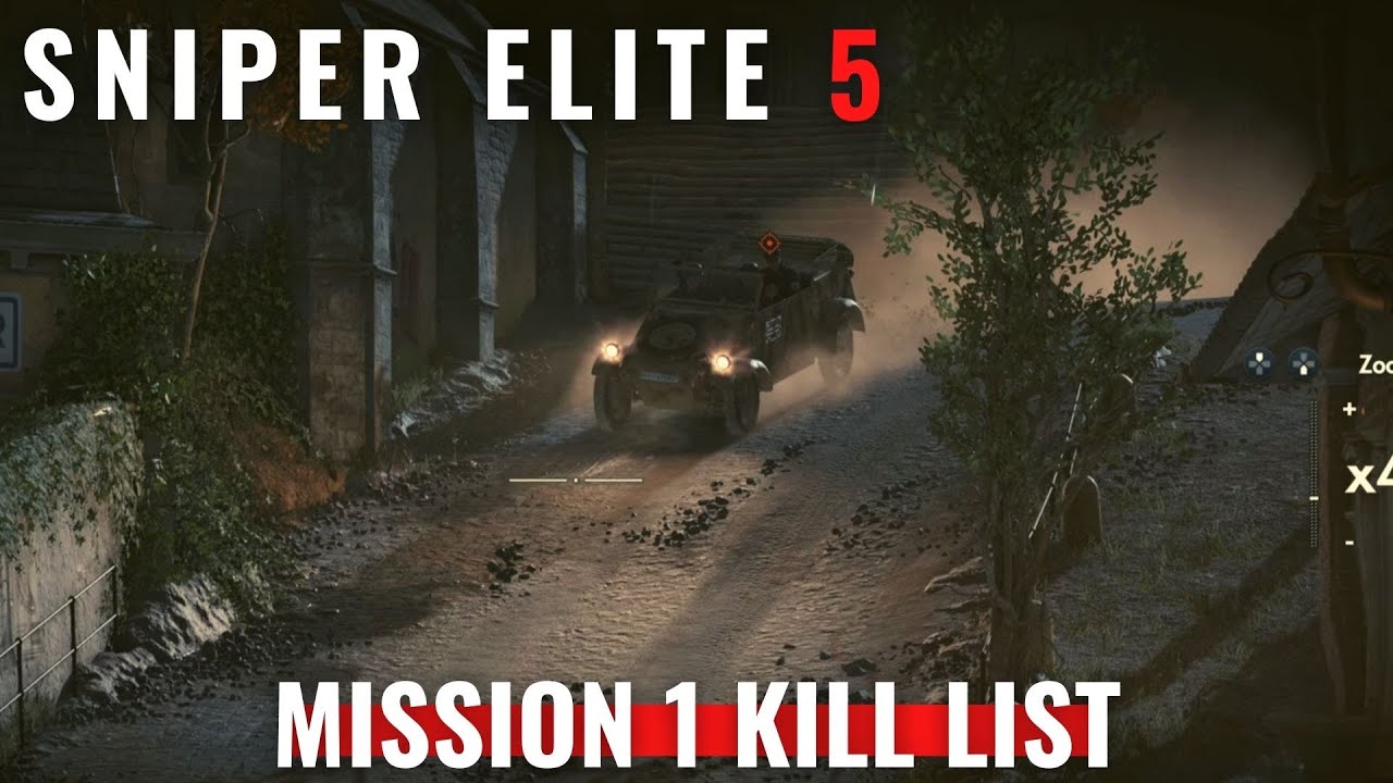 Sniper Elite 5 - Mission 1 Kill List (Steffen Beckendorf)