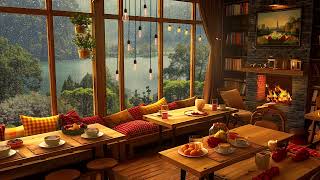 Summer Rain With Soft Jazz At Cozy Coffee Shop Ambience ☕Instrumental Music for Relaxing, Work,Study